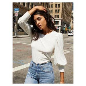 NWT Nation LTD Loren Smocked Tee, L